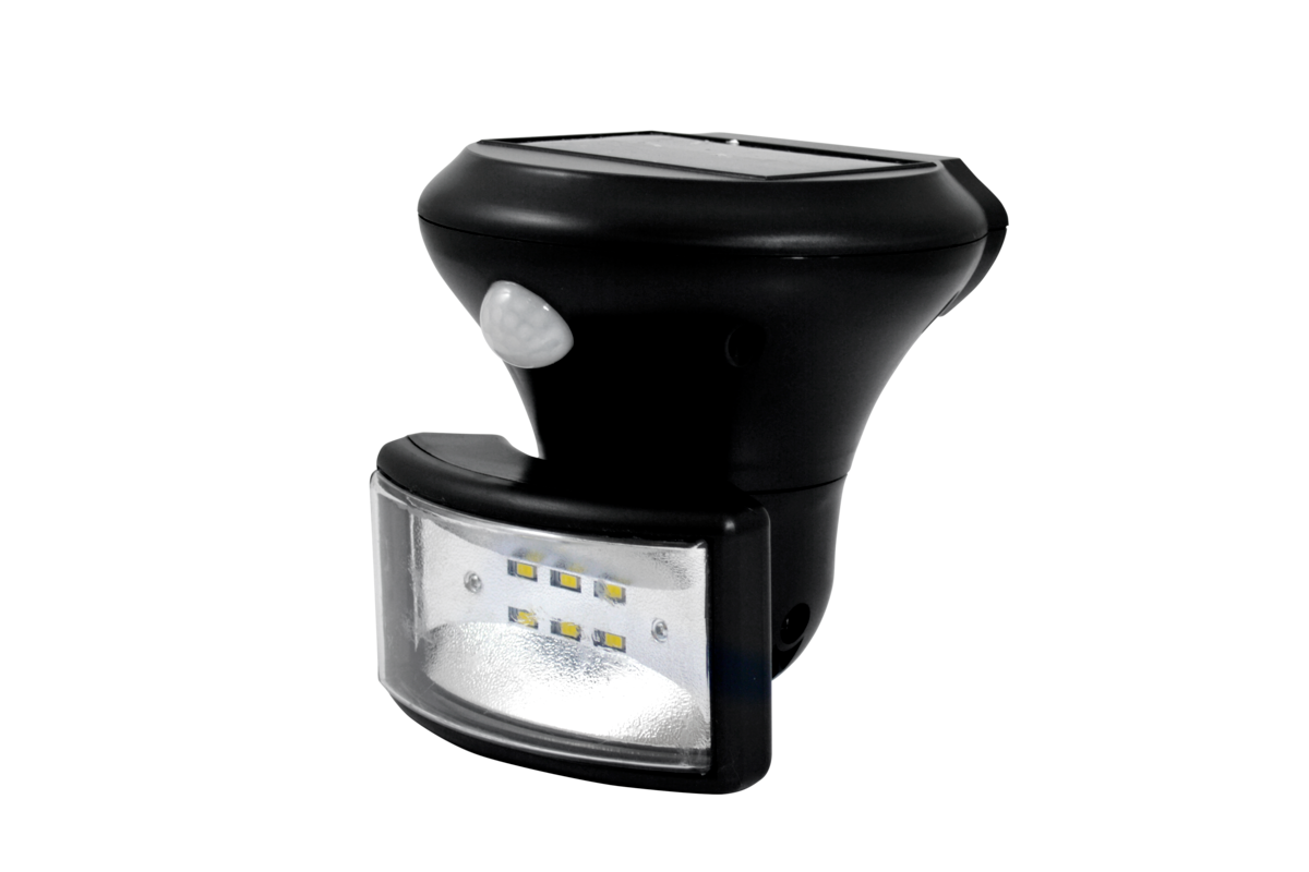 Solar LED buitenlamp - 5W - 500 Lumen - Bewegings + schemersensor - Koud wit Solar LED buitenlamp - 5W - 500 Lumen - Bewegings + schemersensor - Koud wit